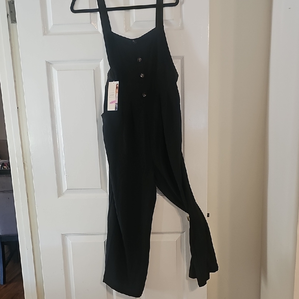 Stylish Dokotoo Beach Black Women's Jumpsuit